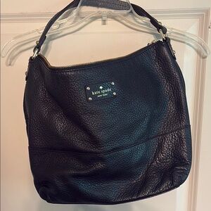 Kate Spade Black Leather Hobo Bag